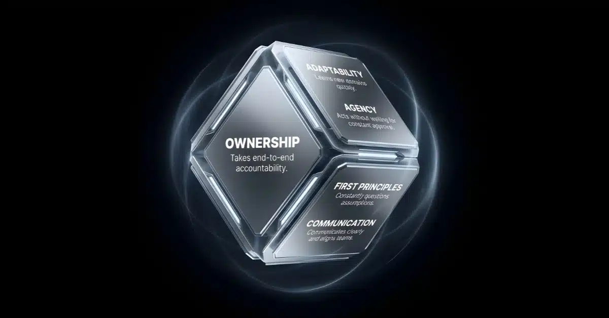 A professional demonstrating benefits of hiring generalists in AI and the AI era generalist hiring strategy through end-to-end ownership.