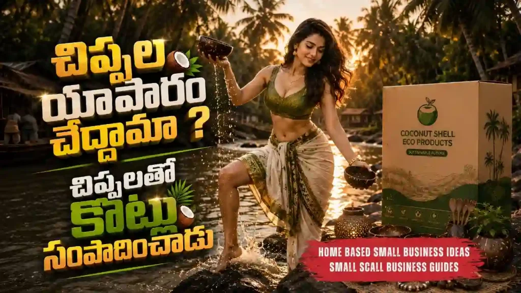 Coconut Shell Business Ideas in Andhra Pradesh for youth self employment using eco friendly coconut products