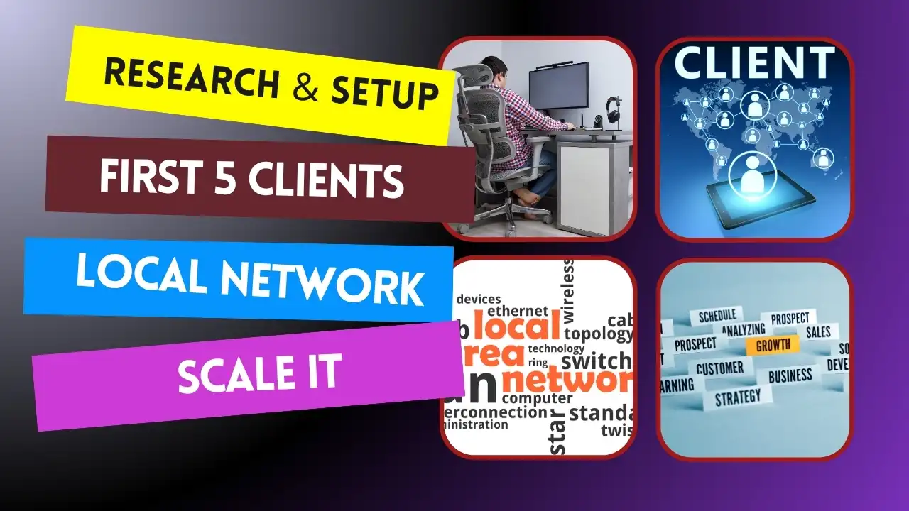 A step-by-step roadmap demonstrating research setup, initial client acquisition, and local network expansion as a profitable work opportunity for small business ideas in Andhra Pradesh explained in Telugu