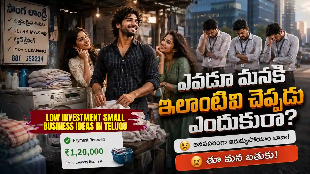 స్టూడెంట్స్ కోసం రోడ్‌సైడ్ లాండ్రీ వ్యాపార మార్గాలు - Small business ideas in telugu for students.