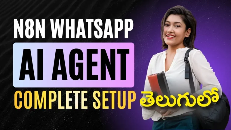Complete setup guide for creating an n8n WhatsApp AI agent in Telugu integrated with Meta Business Suite.